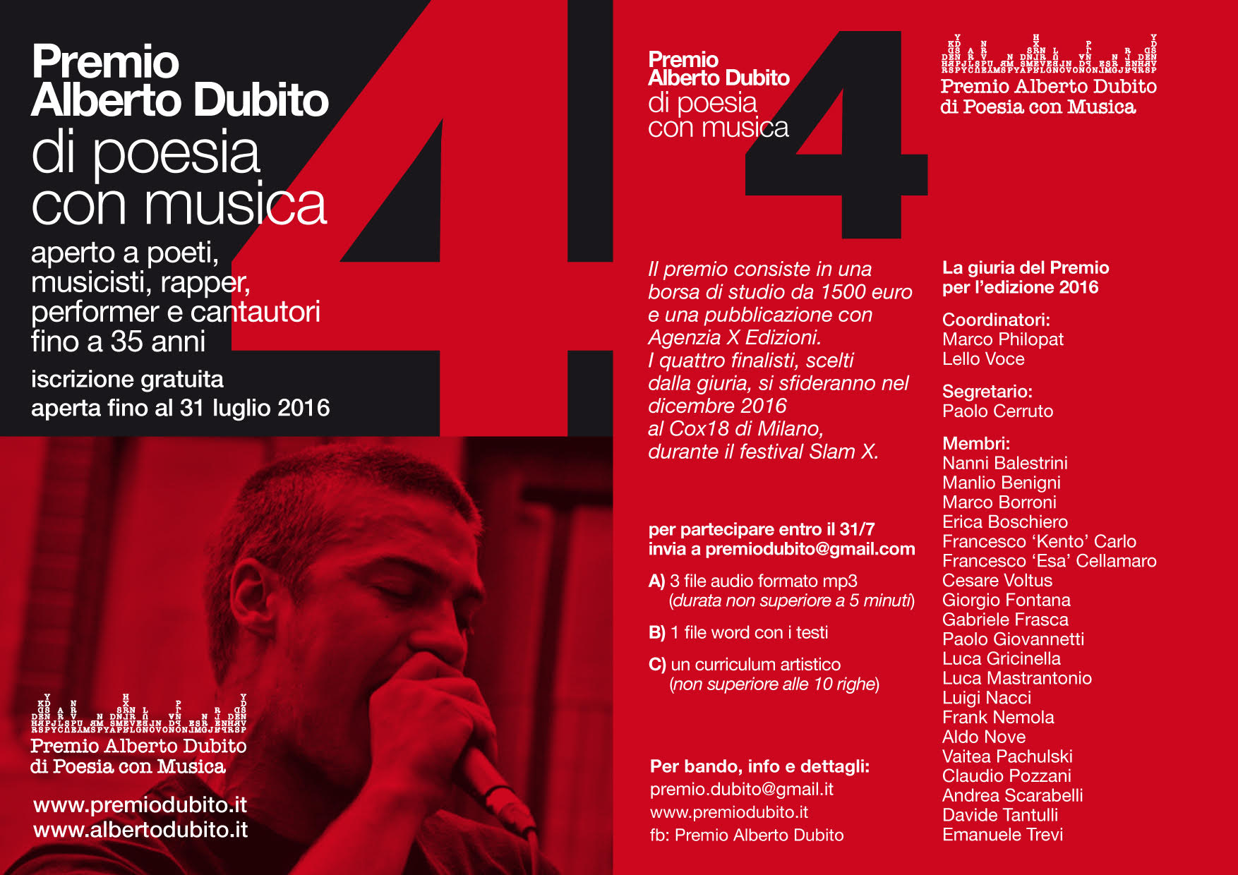 Premio Dubito 2016 - Partecipare alla quarta edizione